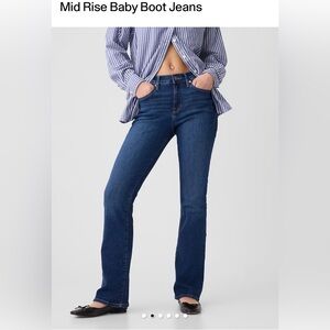 GAP Mid Rise Baby Boot Jeans